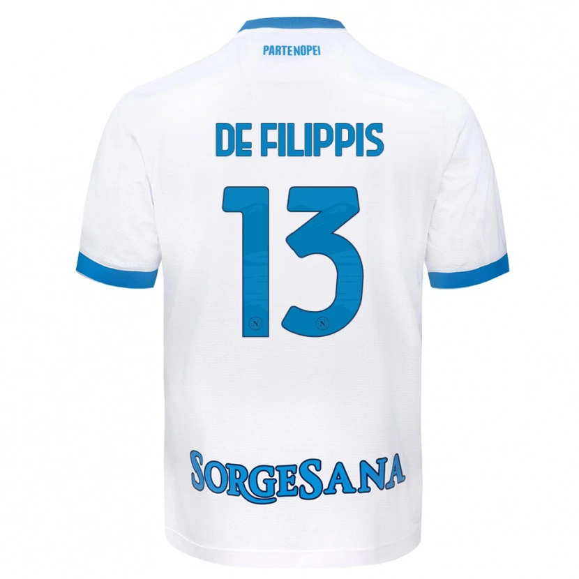 Danxen Herren Antonio De Filippis #13 Weiß Hellblau Auswärtstrikot Trikot 2026/27 T-Shirt Schweiz