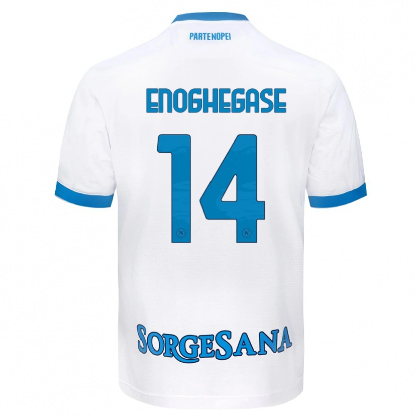 Danxen Herren Favour Enoghegase #14 Weiß Hellblau Auswärtstrikot Trikot 2026/27 T-Shirt Schweiz