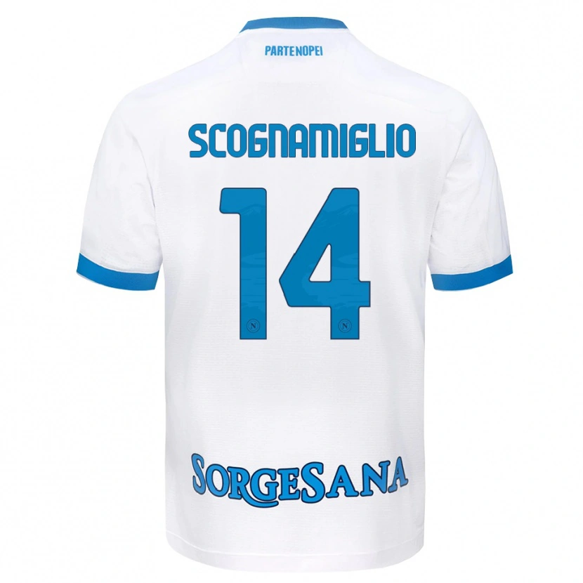 Danxen Herren Fabio Scognamiglio #14 Weiß Hellblau Auswärtstrikot Trikot 2026/27 T-Shirt Schweiz