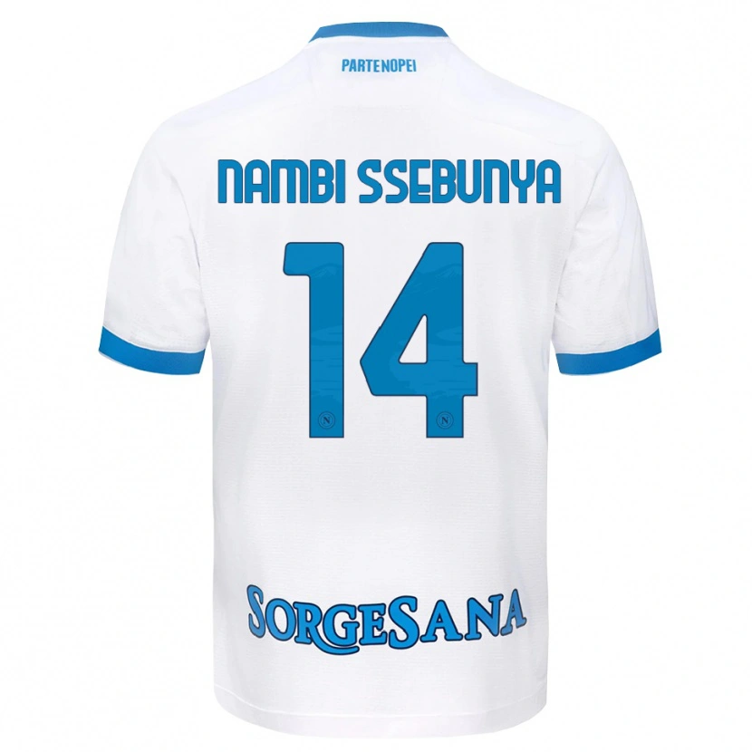 Danxen Herren Violah Nambi Ssebunya #14 Weiß Hellblau Auswärtstrikot Trikot 2026/27 T-Shirt Schweiz