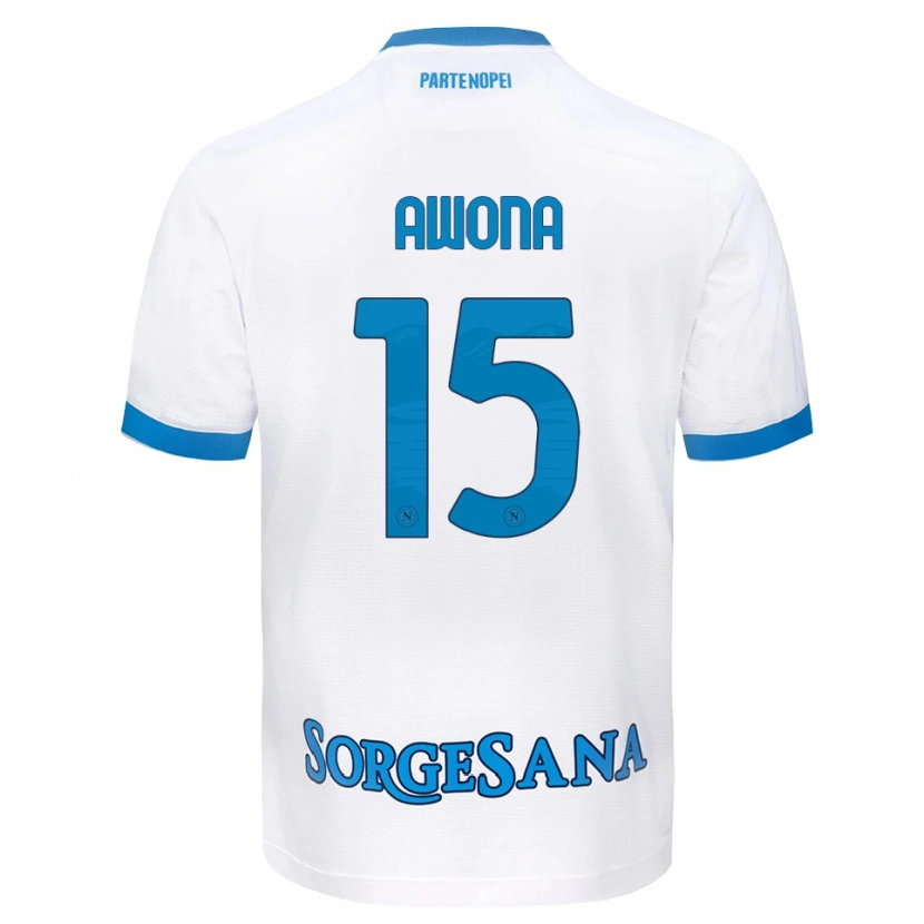 Danxen Herren Aurelle Awona #15 Weiß Hellblau Auswärtstrikot Trikot 2026/27 T-Shirt Schweiz