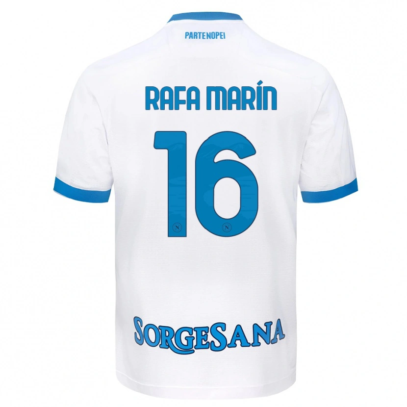 Danxen Herren Rafa Marín #16 Weiß Hellblau Auswärtstrikot Trikot 2026/27 T-Shirt Schweiz