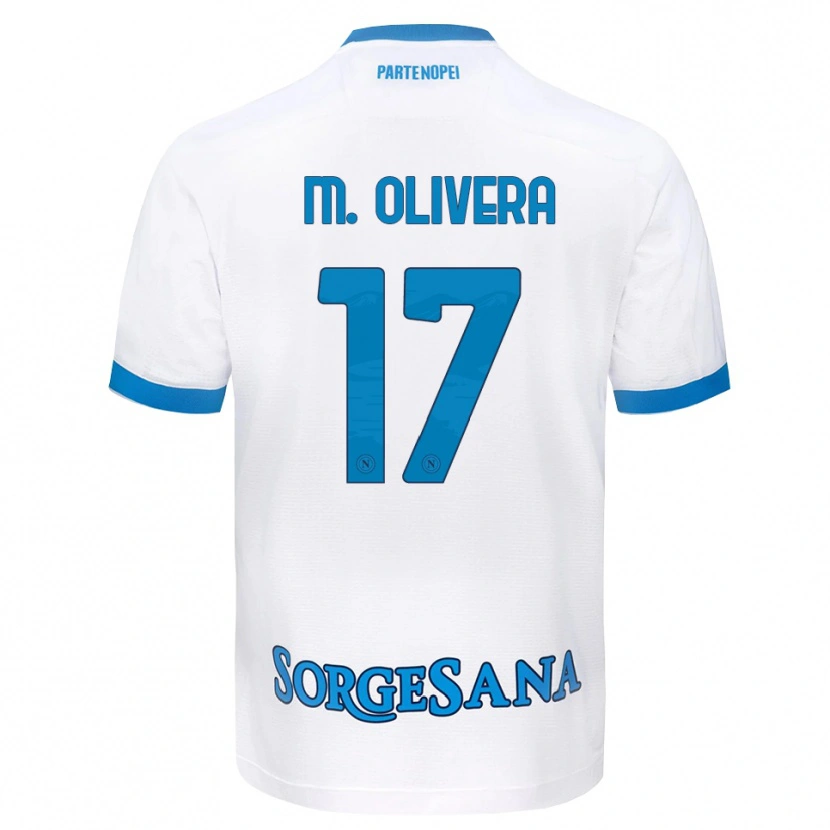 Danxen Herren Mathías Olivera #17 Weiß Hellblau Auswärtstrikot Trikot 2026/27 T-Shirt Schweiz