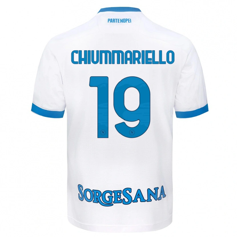 Danxen Herren Andrea Chiummariello #19 Weiß Hellblau Auswärtstrikot Trikot 2026/27 T-Shirt Schweiz