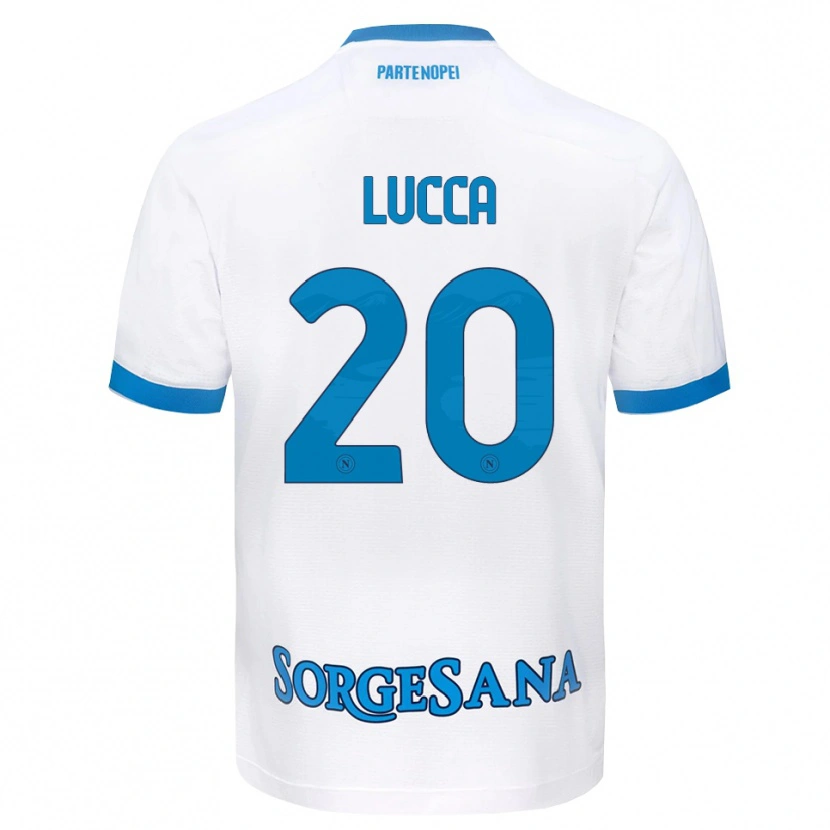 Danxen Herren Lorenzo Lucca #20 Weiß Hellblau Auswärtstrikot Trikot 2026/27 T-Shirt Schweiz