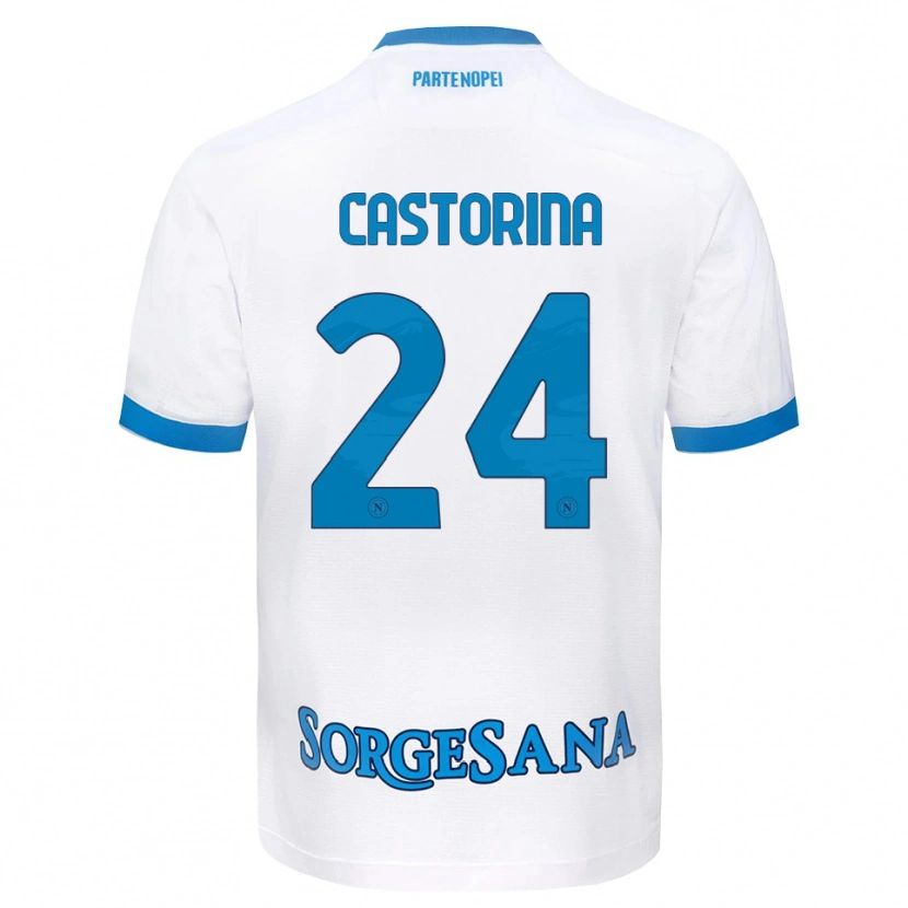Danxen Herren Alessandro Castorina #24 Weiß Hellblau Auswärtstrikot Trikot 2026/27 T-Shirt Schweiz