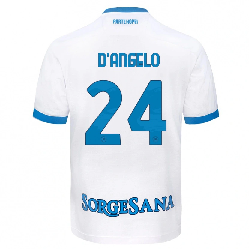 Danxen Herren Alessia D'angelo #24 Weiß Hellblau Auswärtstrikot Trikot 2026/27 T-Shirt Schweiz