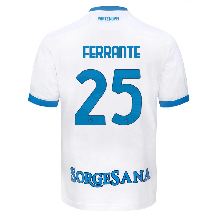 Danxen Herren Mathias Ferrante #25 Weiß Hellblau Auswärtstrikot Trikot 2026/27 T-Shirt Schweiz