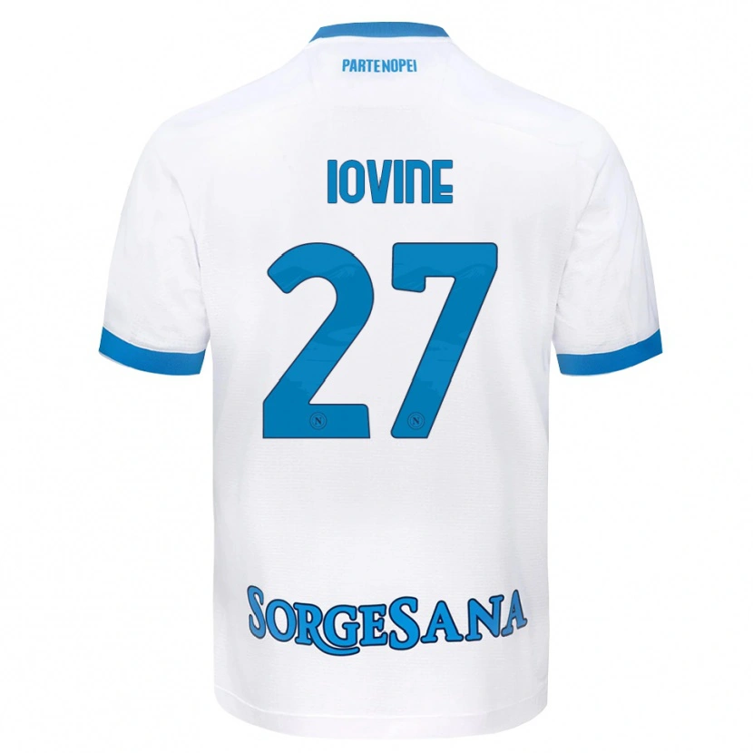 Danxen Herren Andrea Iovine #27 Weiß Hellblau Auswärtstrikot Trikot 2026/27 T-Shirt Schweiz