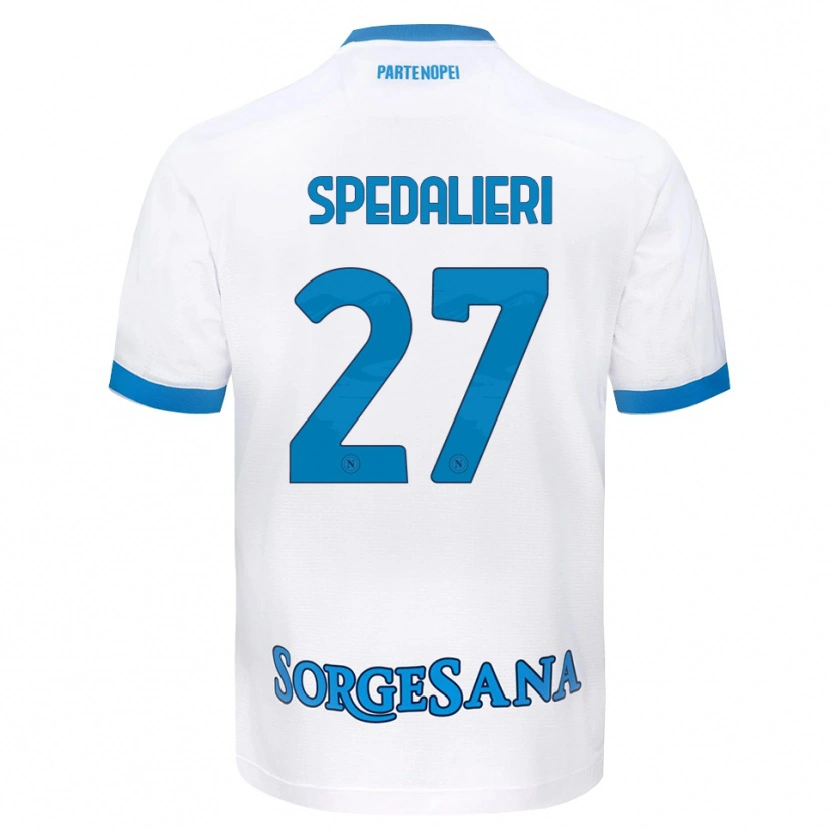 Danxen Herren Johnatan Andrea Spedalieri #27 Weiß Hellblau Auswärtstrikot Trikot 2026/27 T-Shirt Schweiz