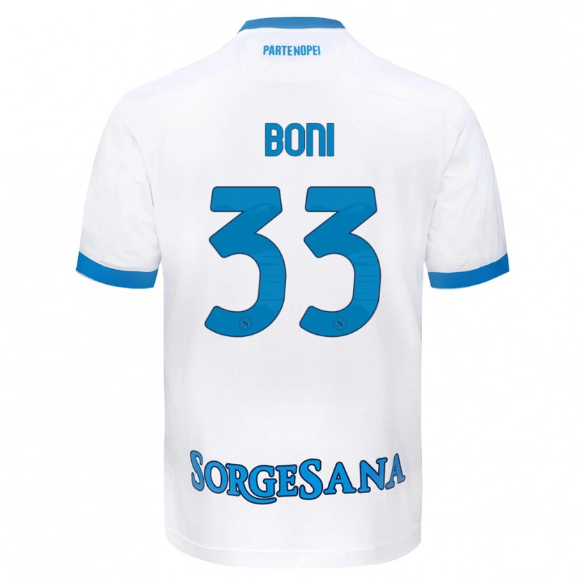 Danxen Herren Landry Boni #33 Weiß Hellblau Auswärtstrikot Trikot 2026/27 T-Shirt Schweiz