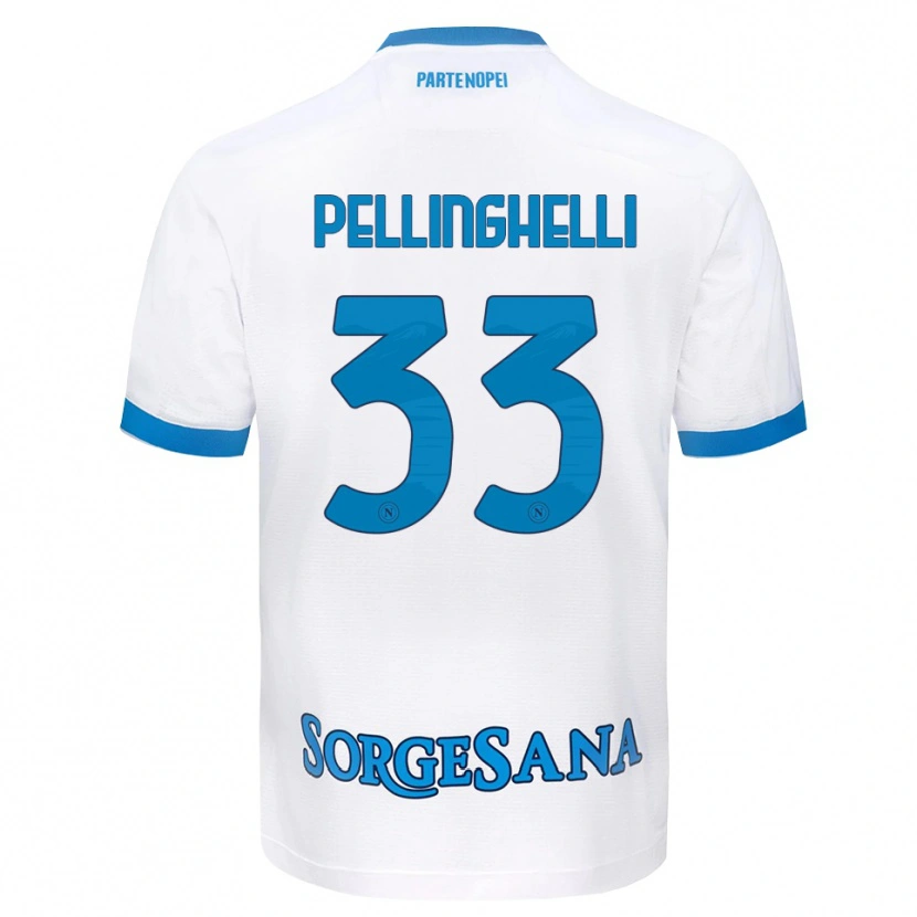 Danxen Herren Alice Pellinghelli #33 Weiß Hellblau Auswärtstrikot Trikot 2026/27 T-Shirt Schweiz