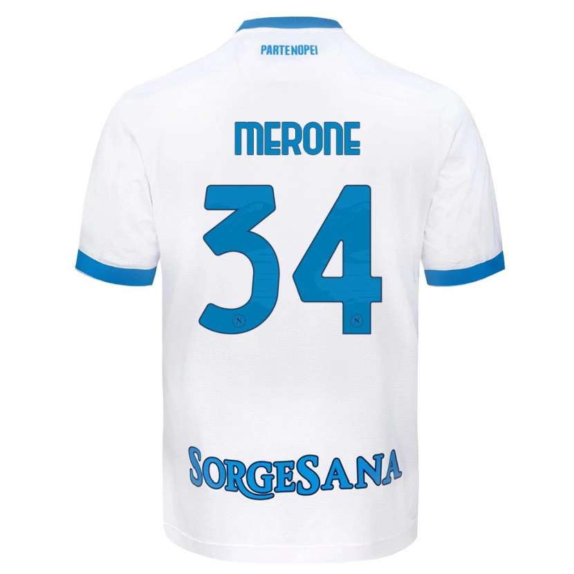 Danxen Herren Alessandro Merone #34 Weiß Hellblau Auswärtstrikot Trikot 2026/27 T-Shirt Schweiz