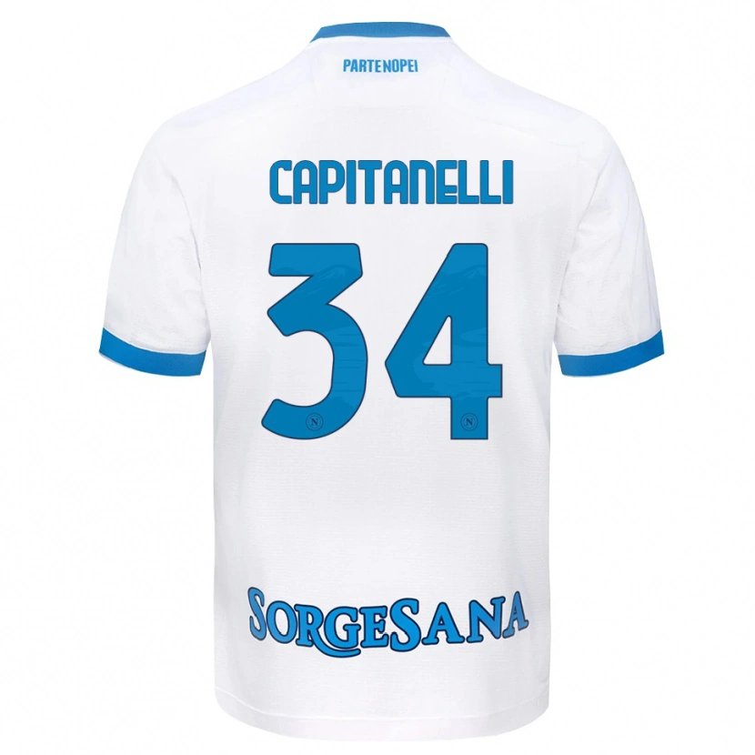 Danxen Herren Ilaria Capitanelli #34 Weiß Hellblau Auswärtstrikot Trikot 2026/27 T-Shirt Schweiz
