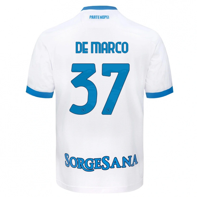 Danxen Herren Francesco De Marco #37 Weiß Hellblau Auswärtstrikot Trikot 2026/27 T-Shirt Schweiz