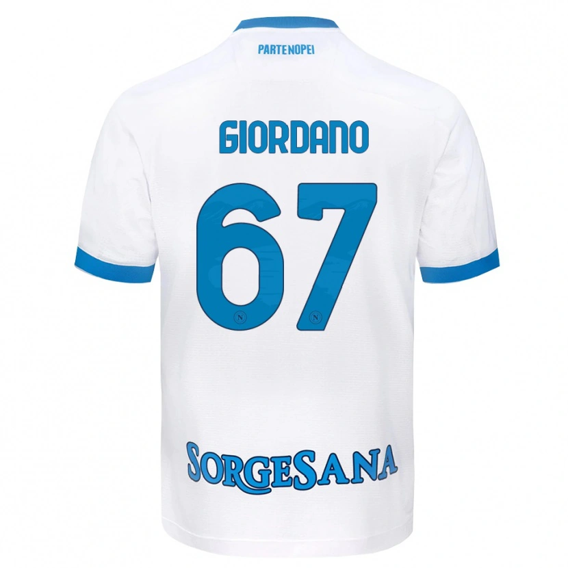 Danxen Herren Michela Giordano #67 Weiß Hellblau Auswärtstrikot Trikot 2026/27 T-Shirt Schweiz