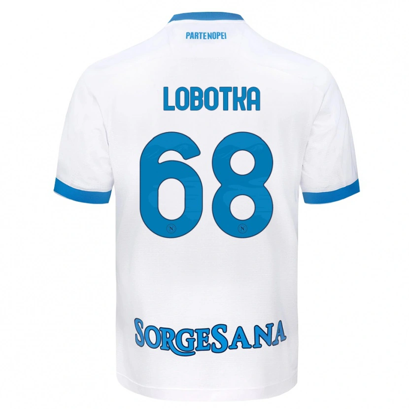 Danxen Herren Stanislav Lobotka #68 Weiß Hellblau Auswärtstrikot Trikot 2026/27 T-Shirt Schweiz