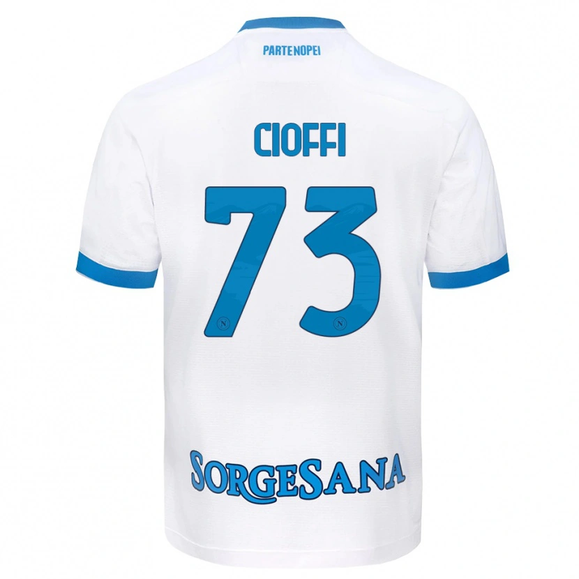 Danxen Herren Antonio Cioffi #73 Weiß Hellblau Auswärtstrikot Trikot 2026/27 T-Shirt Schweiz
