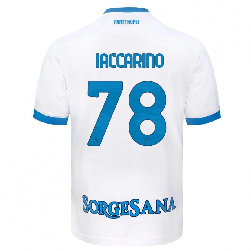 Danxen Herren Gennaro Iaccarino #78 Weiß Hellblau Auswärtstrikot Trikot 2026/27 T-Shirt Schweiz