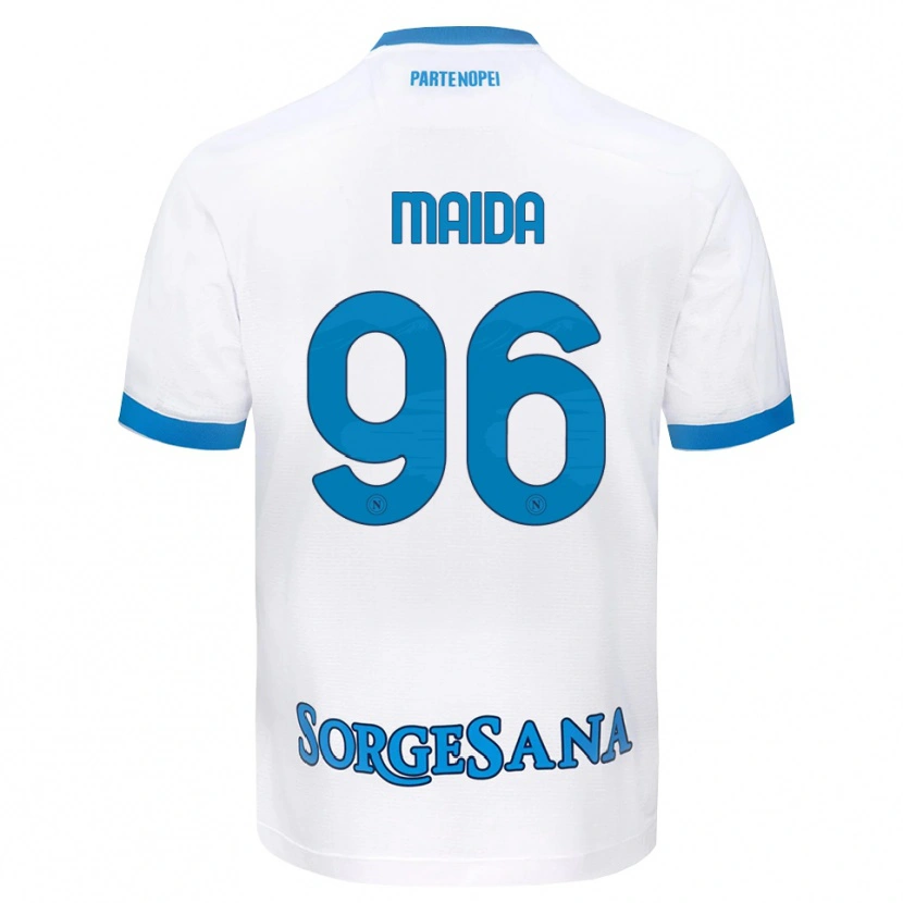 Danxen Herren Giuseppe Maida #96 Weiß Hellblau Auswärtstrikot Trikot 2026/27 T-Shirt Schweiz