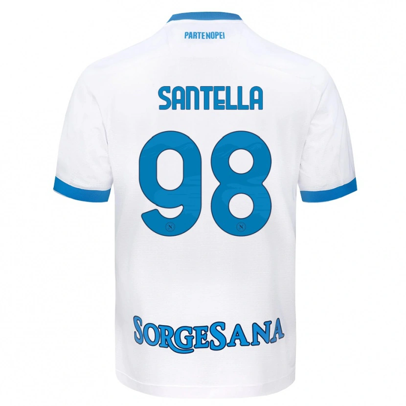 Danxen Herren Alessandro Santella #98 Weiß Hellblau Auswärtstrikot Trikot 2026/27 T-Shirt Schweiz