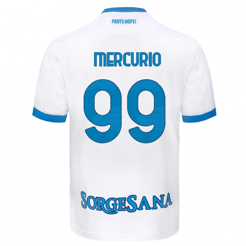 Danxen Herren Giovanni Mercurio #99 Weiß Hellblau Auswärtstrikot Trikot 2026/27 T-Shirt Schweiz