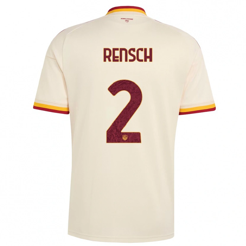 Danxen Herren Devyne Rensch #2 Champagner Rot Gelb Auswärtstrikot Trikot 2026/27 T-Shirt Schweiz