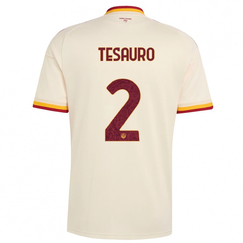 Danxen Herren Emanuele Tesauro #2 Champagner Rot Gelb Auswärtstrikot Trikot 2026/27 T-Shirt Schweiz