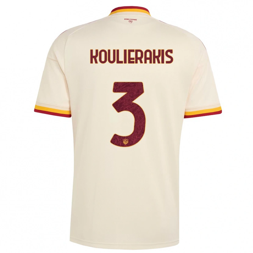 Danxen Herren Konstantinos Koulierakis #3 Champagner Rot Gelb Auswärtstrikot Trikot 2026/27 T-Shirt Schweiz