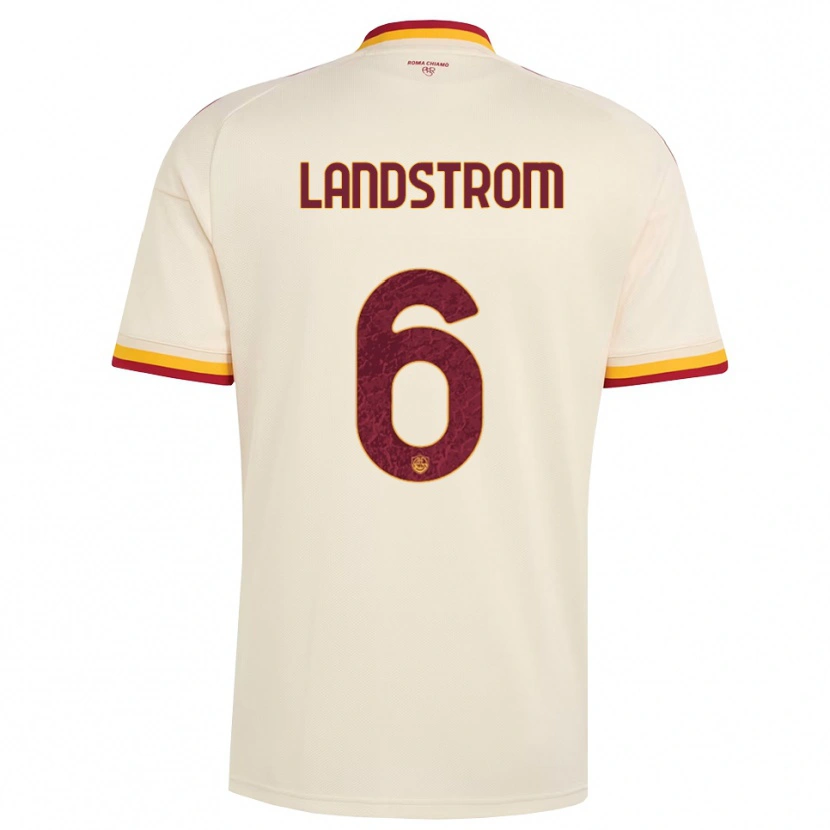 Danxen Herren Elin Landstrom #6 Champagner Rot Gelb Auswärtstrikot Trikot 2026/27 T-Shirt Schweiz