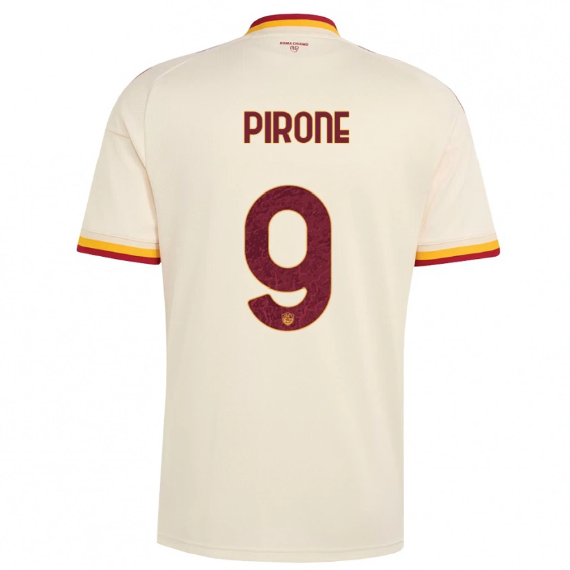 Danxen Herren Valeria Pirone #9 Champagner Rot Gelb Auswärtstrikot Trikot 2026/27 T-Shirt Schweiz