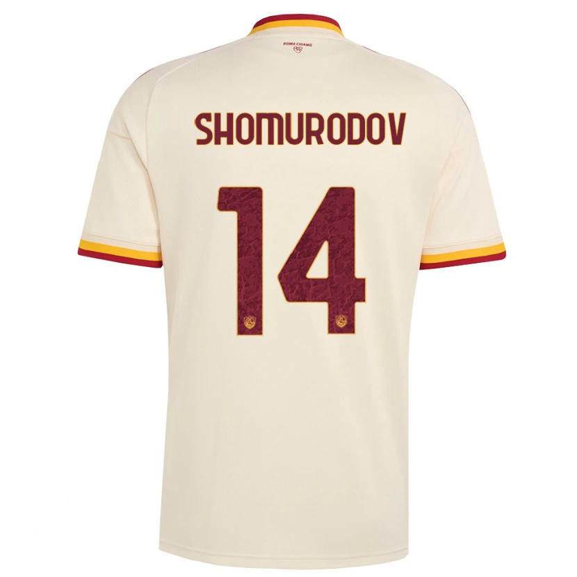 Danxen Herren Eldor Shomurodov #14 Champagner Rot Gelb Auswärtstrikot Trikot 2026/27 T-Shirt Schweiz