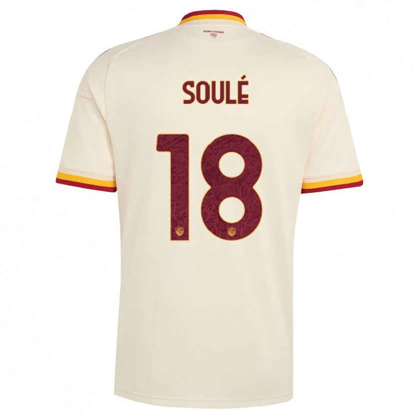 Danxen Herren Matías Soulé #18 Champagner Rot Gelb Auswärtstrikot Trikot 2026/27 T-Shirt Schweiz