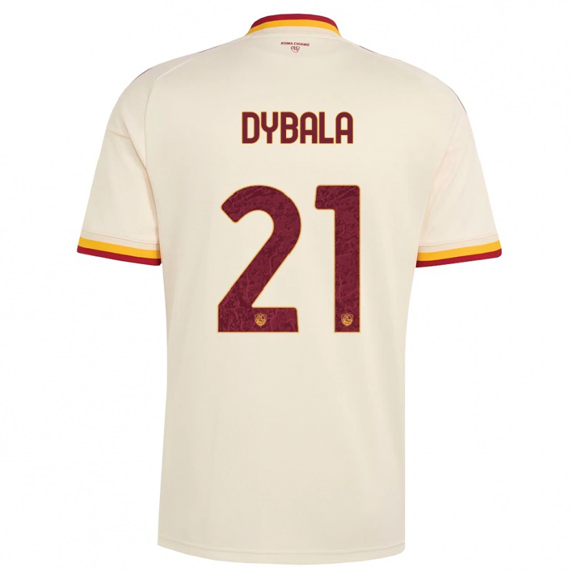 Danxen Herren Paulo Dybala #21 Champagner Rot Gelb Auswärtstrikot Trikot 2026/27 T-Shirt Schweiz