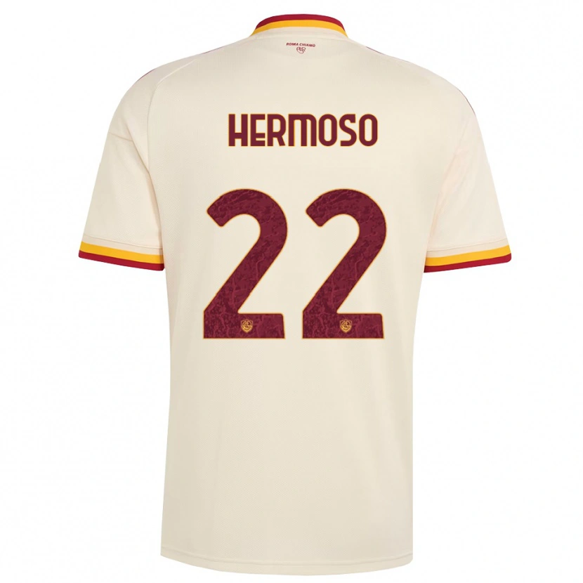 Danxen Herren Mario Hermoso #22 Champagner Rot Gelb Auswärtstrikot Trikot 2026/27 T-Shirt Schweiz
