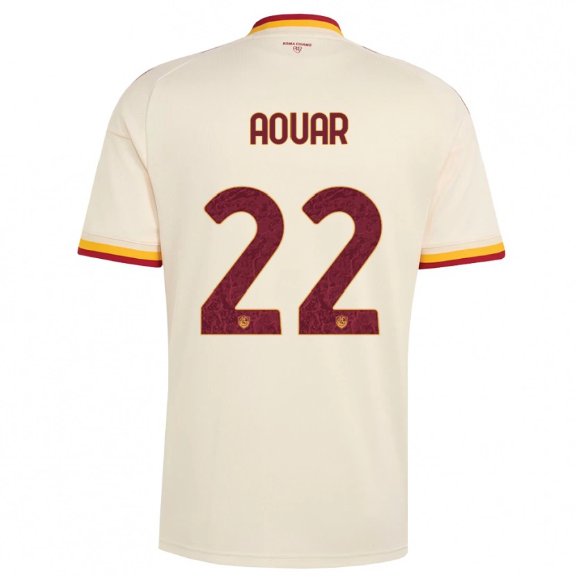 Danxen Herren Houssem Aouar #22 Champagner Rot Gelb Auswärtstrikot Trikot 2026/27 T-Shirt Schweiz