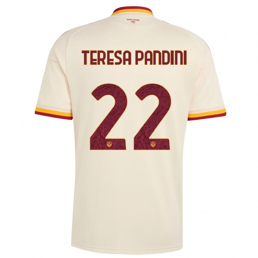 Danxen Herren Marta Teresa Pandini #22 Champagner Rot Gelb Auswärtstrikot Trikot 2026/27 T-Shirt Schweiz