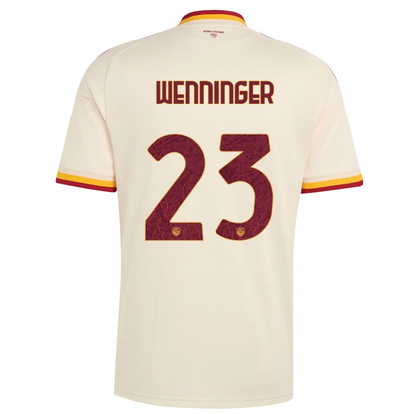Danxen Herren Carina Wenninger #23 Champagner Rot Gelb Auswärtstrikot Trikot 2026/27 T-Shirt Schweiz