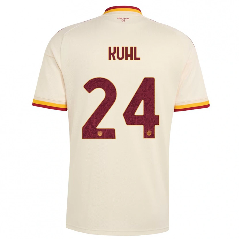 Danxen Herren Kathrine Møller Kühl #24 Champagner Rot Gelb Auswärtstrikot Trikot 2026/27 T-Shirt Schweiz