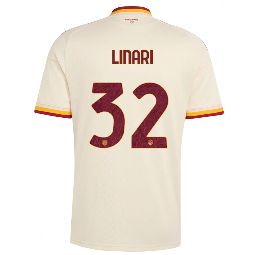 Danxen Herren Elena Linari #32 Champagner Rot Gelb Auswärtstrikot Trikot 2026/27 T-Shirt Schweiz