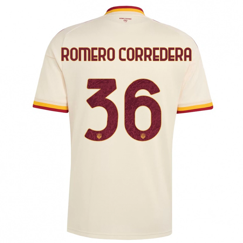 Danxen Herren Miguel Romero Corredera #36 Champagner Rot Gelb Auswärtstrikot Trikot 2026/27 T-Shirt Schweiz