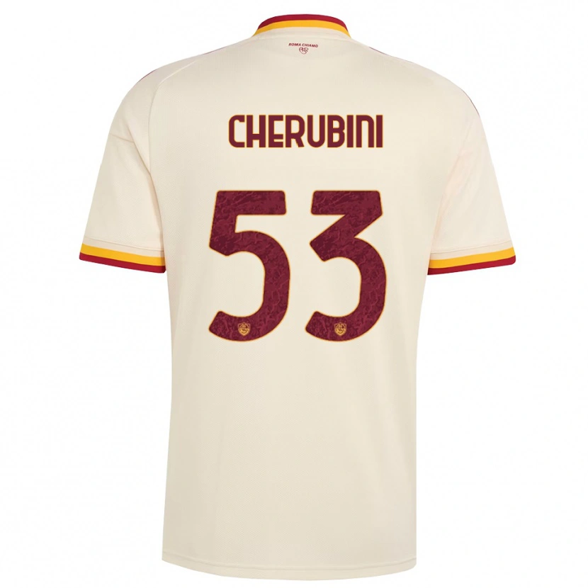 Danxen Herren Martina Cherubini #53 Champagner Rot Gelb Auswärtstrikot Trikot 2026/27 T-Shirt Schweiz