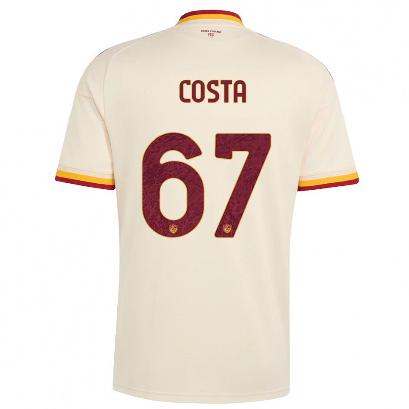 Danxen Herren João Costa #67 Champagner Rot Gelb Auswärtstrikot Trikot 2026/27 T-Shirt Schweiz