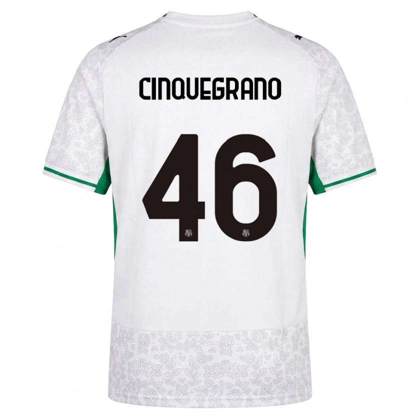 Danxen Herren Simone Cinquegrano #46 Weiß Schwarz Grün Auswärtstrikot Trikot 2026/27 T-Shirt Schweiz