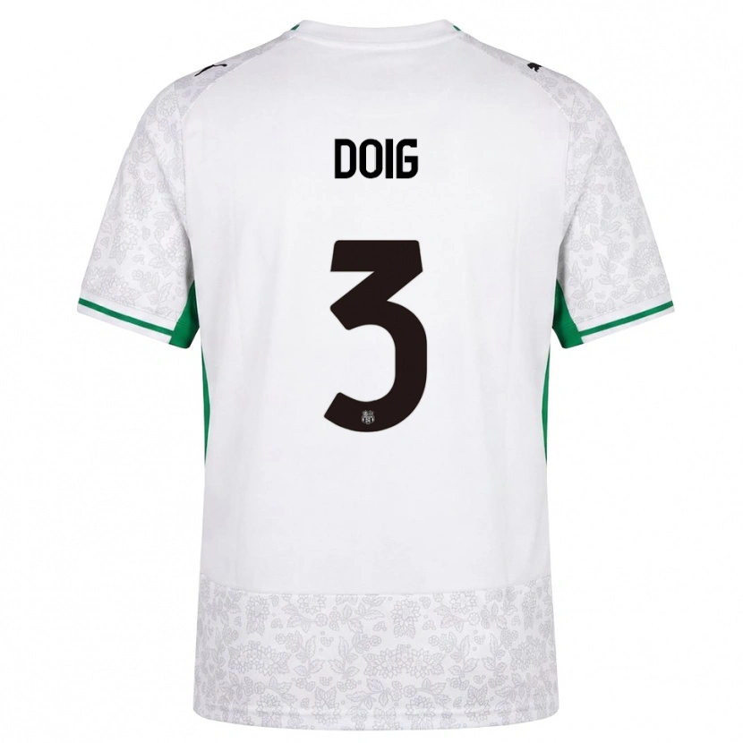 Danxen Herren Josh Doig #3 Weiß Schwarz Grün Auswärtstrikot Trikot 2026/27 T-Shirt Schweiz
