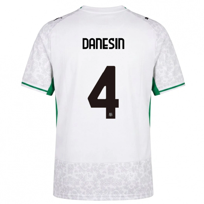 Danxen Herren Federico Danesin #4 Weiß Schwarz Grün Auswärtstrikot Trikot 2026/27 T-Shirt Schweiz