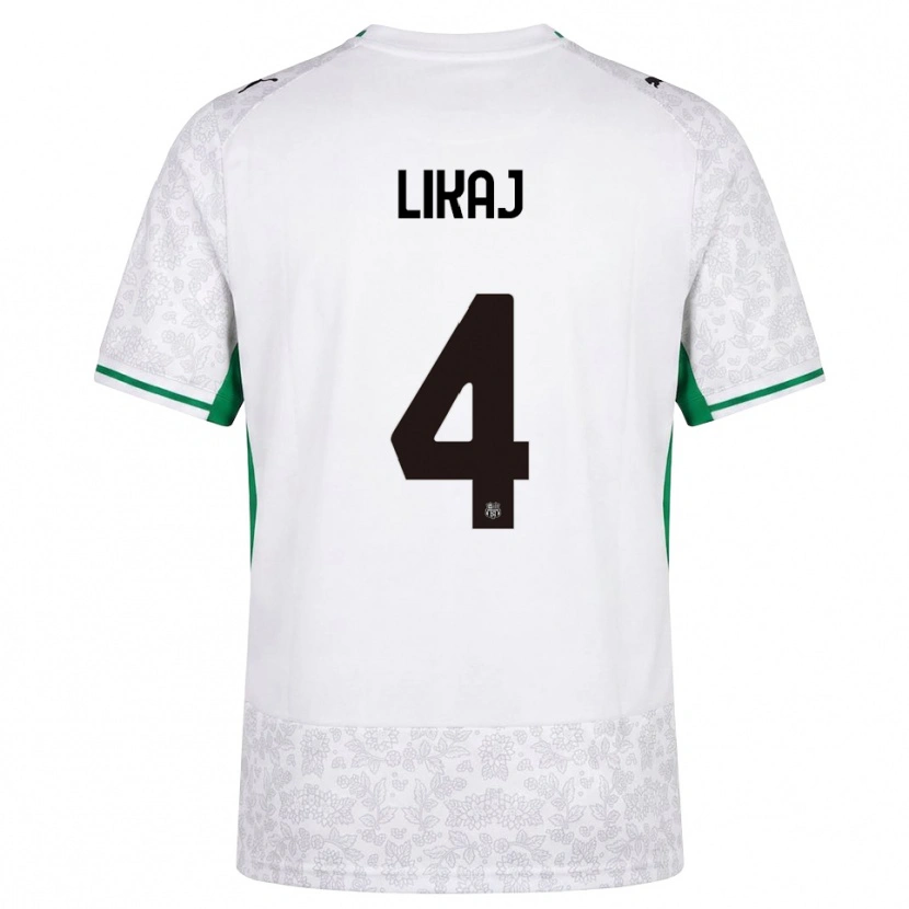 Danxen Herren Enea Likaj #4 Weiß Schwarz Grün Auswärtstrikot Trikot 2026/27 T-Shirt Schweiz