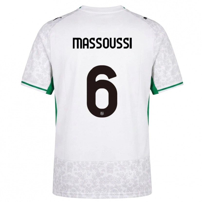 Danxen Herren Zaid Massoussi #6 Weiß Schwarz Grün Auswärtstrikot Trikot 2026/27 T-Shirt Schweiz
