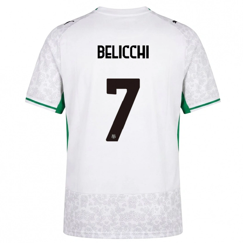 Danxen Herren Gianmarco Belicchi #7 Weiß Schwarz Grün Auswärtstrikot Trikot 2026/27 T-Shirt Schweiz
