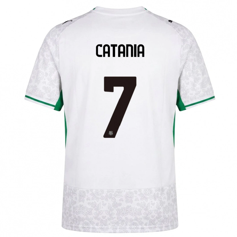 Danxen Herren Nicolò Catania #7 Weiß Schwarz Grün Auswärtstrikot Trikot 2026/27 T-Shirt Schweiz